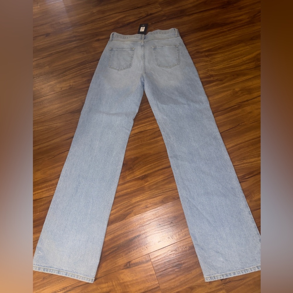 Fashion Nova Light Blue Straight Leg Jeans. SZ 15 NWT - Picture 6 of 9